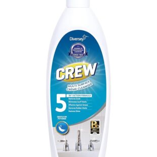Crew Multi Surface Creme Cleaner 500ml - Ideal for Bathroom fittings, Stainless steel, Tiles, Descaler