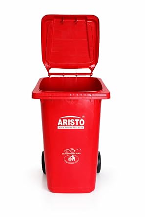 Wheel Waste Bin 240Ltr (Red) - Image 2