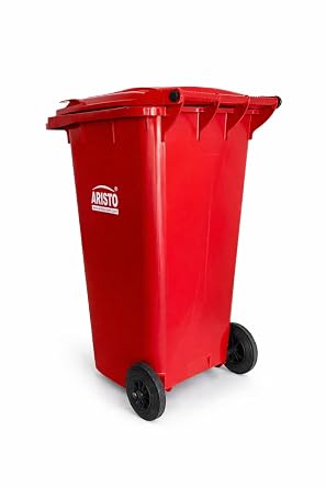 Wheel Waste Bin 240Ltr (Red) - Image 3