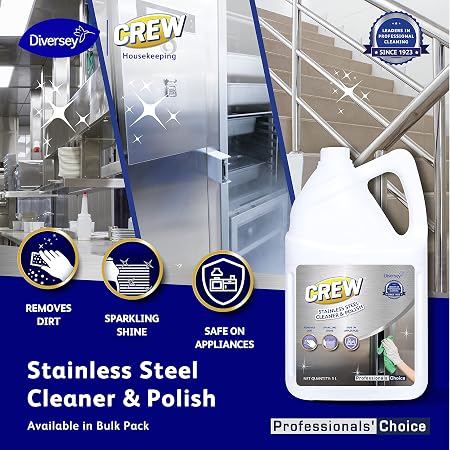 Diversey Crew Stainless Steel Cleaner and Polish 5L - Image 2