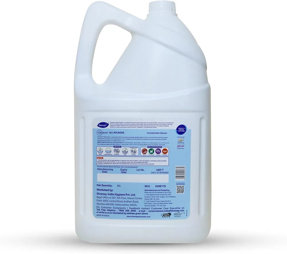 Diversey Sumabrite All Rounder 4 in 1 Kitchen Cleaner 5L - Image 2