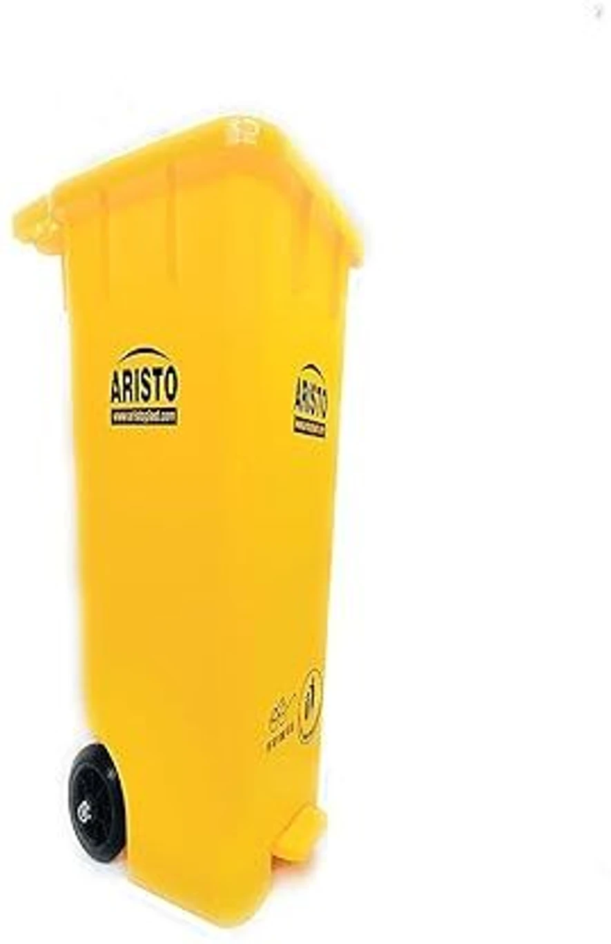 Wheel Waste Bin 65Ltr (Yellow) - Image 2